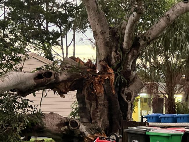 Flood damage across Hervey Bay.