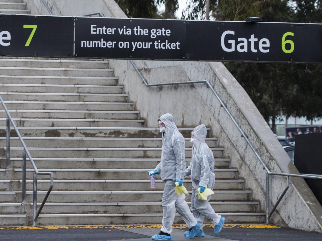 AAMI Park in Melbourne has been listed as an exposure site as Victoria handles another outbreak. Picture: NCA NewsWire / Paul Jeffers