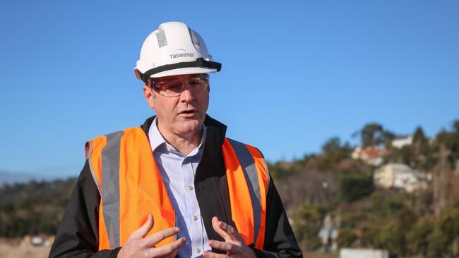 Michael Ferguson has handed in his infrastructure hard-hat, relinquishing the job over the bungling of ferry and wharf contracts. Picture: Stephanie Dalton