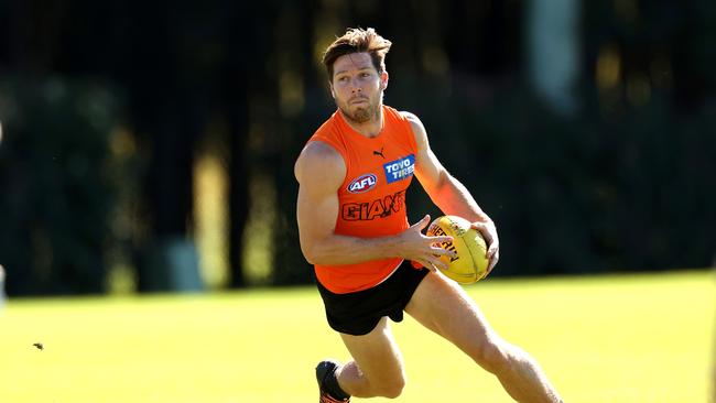 Toby Greene will make his return for GWS after being suspended. Picture: Phil Hillyard.