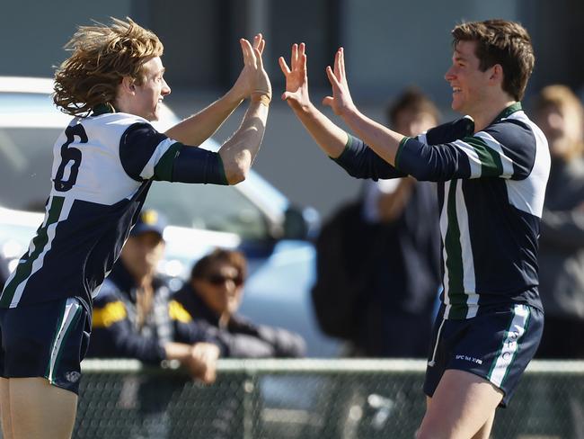 St Patrick’s College head of football Howard Clark said it “takes a village” to get the students AFL ready. Picture: Daniel Pockett.