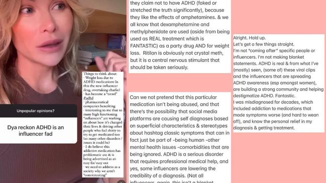 A heated disagreement between podcaster Abbie Chatfield and former Bachelor contestant Megan Marx is playing out on social media - and it has everything to do with ADHD.