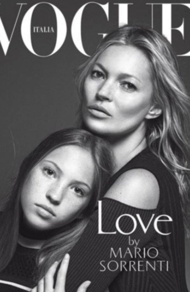 Kate Moss and daughter, Lila Moss.