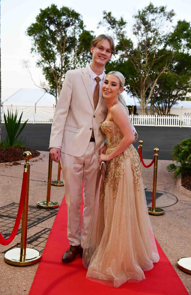 Michael Dale and Jasmine Collier at year 12 formal, Unity College. Picture: Patrick Woods.