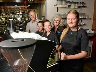 NEW SKILLS: TAFE teacher Stephen Duncan, Jessica Pannell, Sophie Eeles, Michelle Killen, from ICYS, and Tiani Black-Trench. Picture: Rob Williams