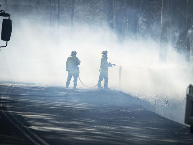 Prolonged periods in bushfire smoke areas can affect the unborn babies of pregnant women. Picture: John Feder