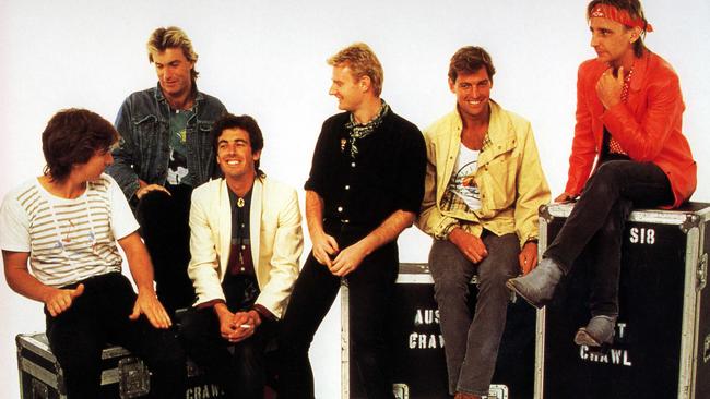 Australian Crawl with James Reyne, second from left. Picture: Supplied