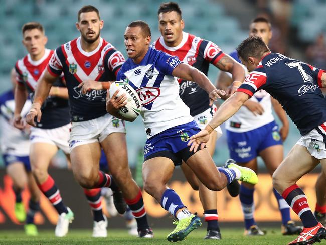 Moses Mbye is one of the Bulldogs’ few attacking bright spots. Picture: Getty Images