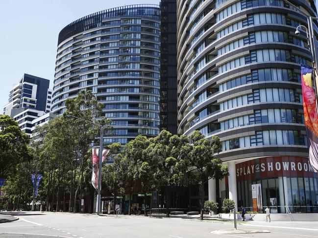 Other developments by Ecove, adjacent to the Opal tower on Australia Avenue at Sydney Olympic park.  Opal tower has been closed since structural damage and cracking occured. Picture: John Appleyard