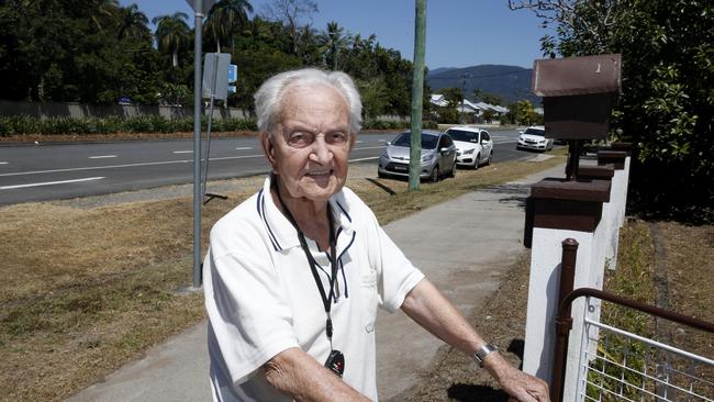 Local resident Bob Patterson whose house is in front of James St where a young man died after being hit by a car PICTURE: ANNA ROGERS