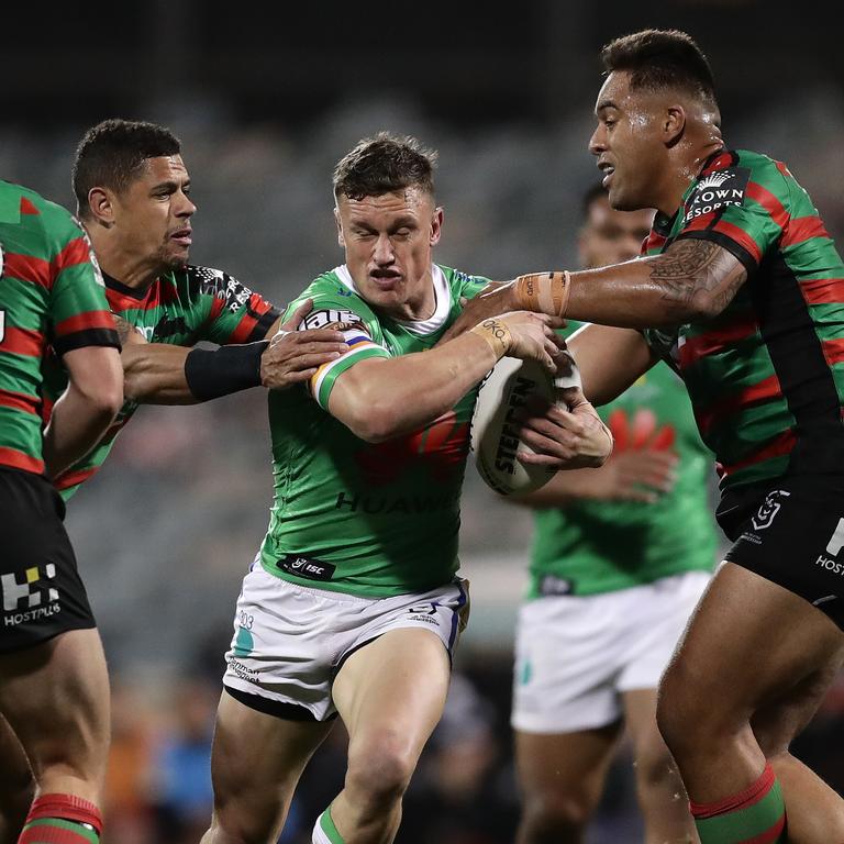 Jack Wighton is a game winner for the Raiders but too erratic to be a SC gun. Picture: Mark Metcalfe/Getty Images