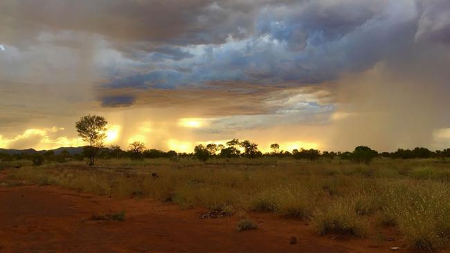 Rain in Papunya. PIC: Alinta Rose