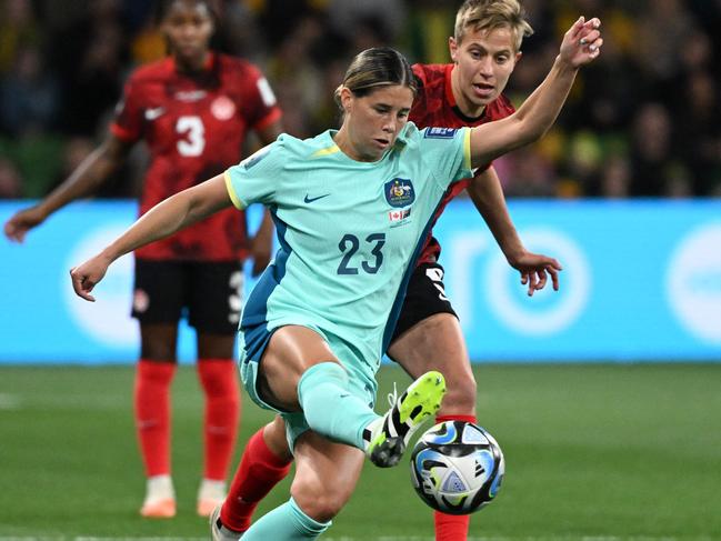 Cooney-Cross has been one of the Matildas best thus far in the World Cup. Picture: WILLIAM WEST/ AFP