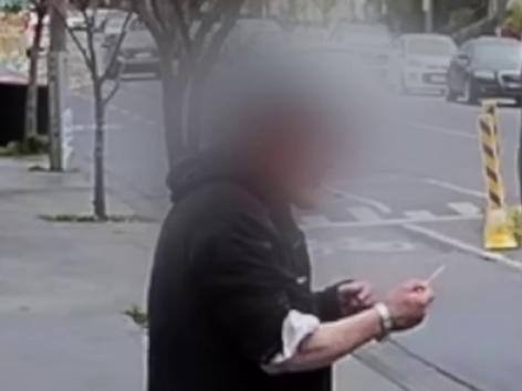 A North Richmond resident has documented the daily reality of living near Melbourne's controversial 'safe' injecting room, where addicts are regularly seen shooting up on the street and erratic drug users terrorise locals. Picture: news.com.au
