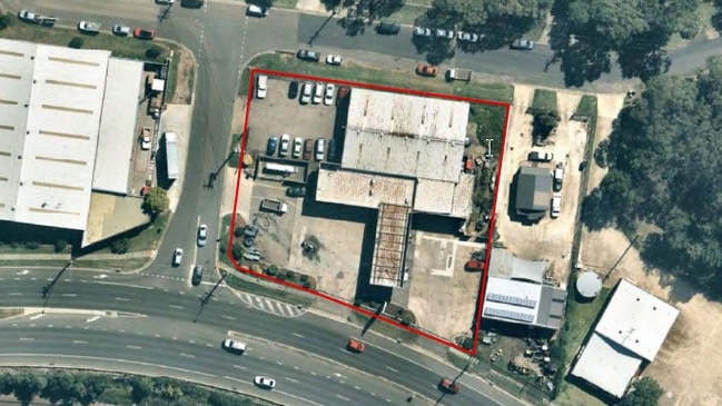 Aerial shot of the site of BP’s proposed new petrol station at Valley Heights. Picture: DMCK Plannings’ statement of environmental effects.