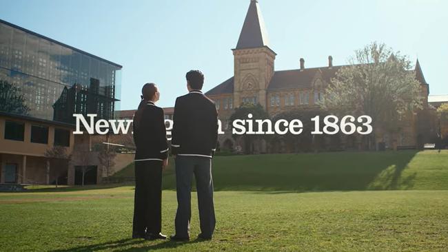 Elite Stanmore private school Newington College will introduce girls from 2026, and has launched an advertising blitz to spruik coeducational enrolments. Picture: Newington College