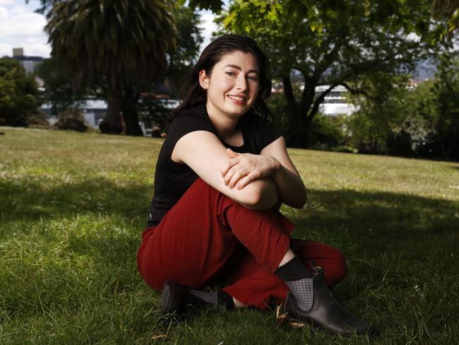 Dancer Elizabeth Johnstone is the inaugural recipient of the Annie Greig Scholarship, funded by Arts Tasmania, supporting her to study the MA Screendance course at The London Contemporary Dance School (The Place) in 2024.  Picture: Nikki Davis-Jones