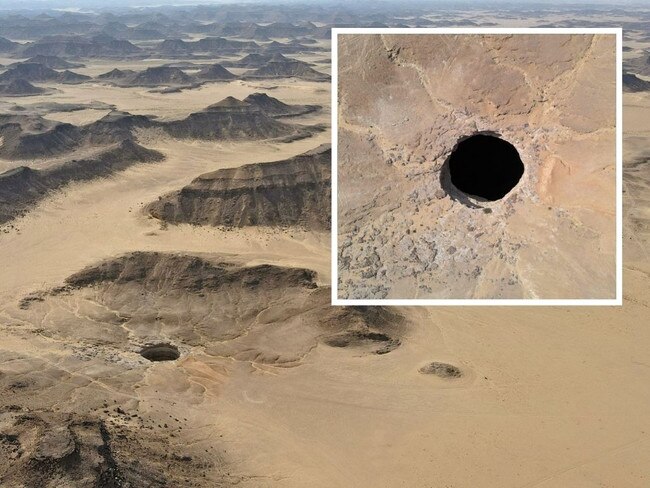 An aerial view of the 