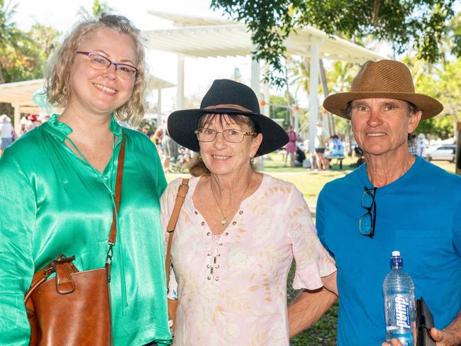 Rosie Mohorko, Chris Strong and Sandy Strong at the official opening of Seaforth Esplanade Redevelopment Saturday 2 September 2023 Picture: Michaela Harlow