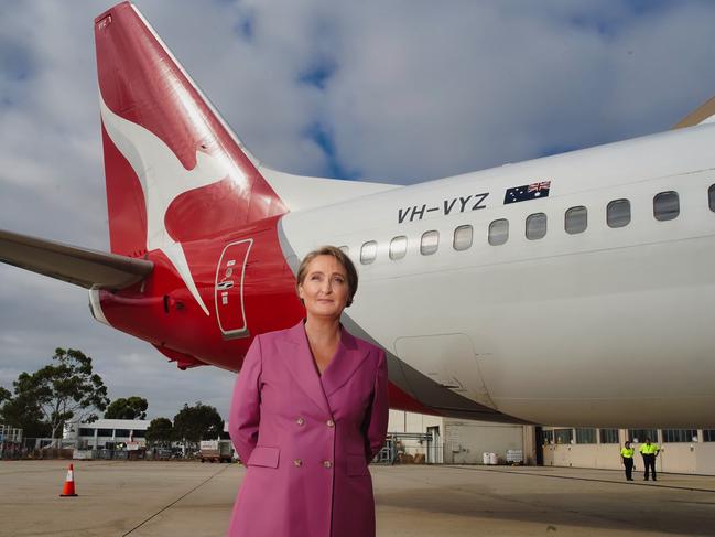 Qantas chief executive Vanessa Hudson. Picture: NewsWire / Luis Enrique Ascui