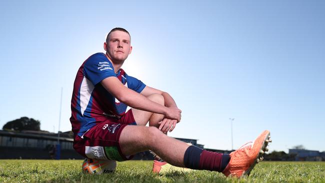 Aspley Devils and Norths Devils junior Corey Thomas ahead of the Allan Langer Cup. Pic Peter Wallis