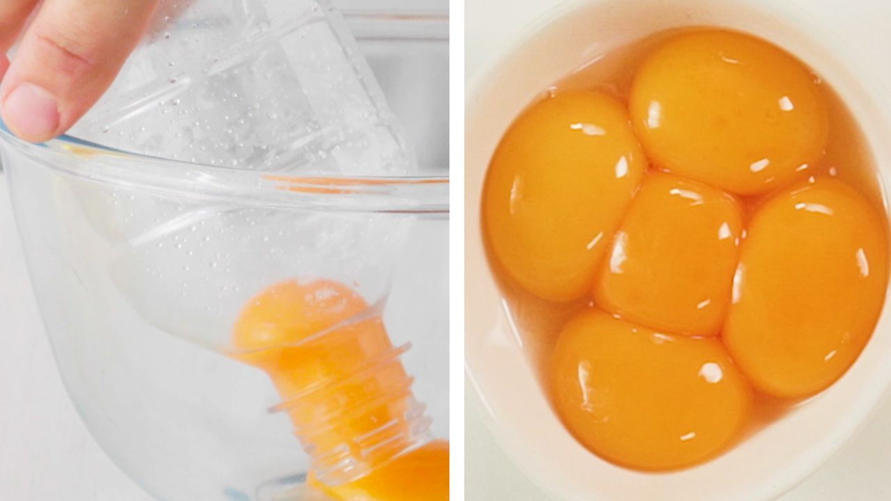 How to separate eggs using a bottle