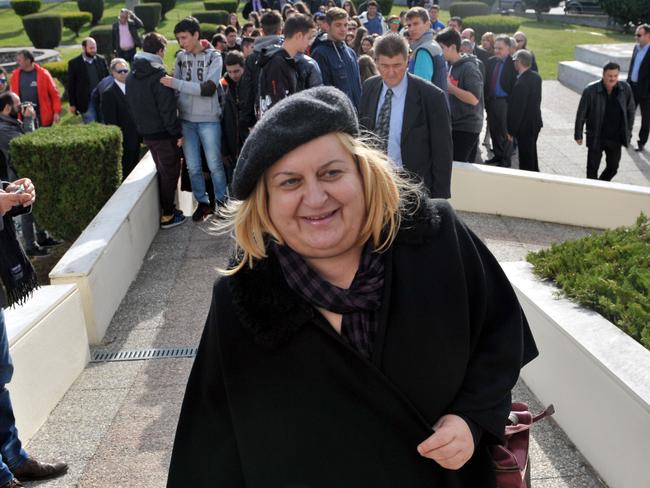 Katerina Peristeri, the head of the archaeological excavation at the Kasta Tomb in Amphipolis.