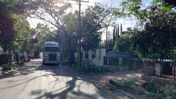 Residents on Glenunga Ave say this isn’t the first time a truck has caused disruption. Picture: Supplied