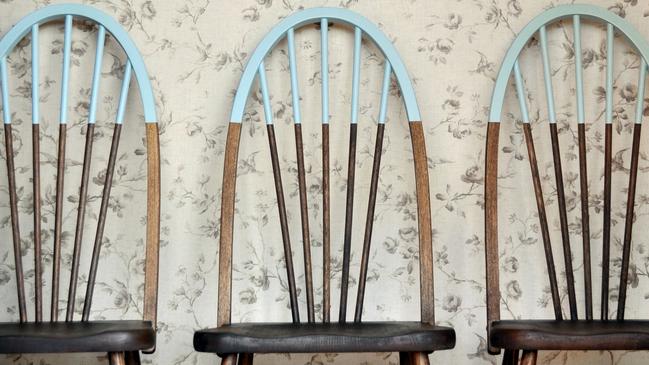 Upcycling can be as simple as repainting with quirky effect. Picture: Kristine Franklin