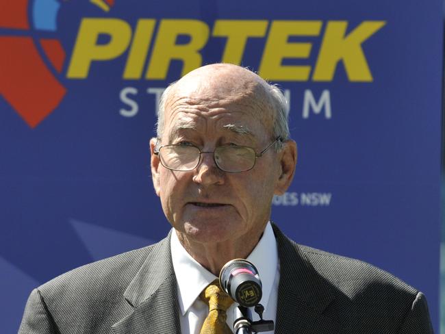 NSW Chairman John Quayle. Sport and recreation minister Gabrielle Upton with Venues NSW Chairman John Quayle to announce the new naming rights sponsor of Parramatta Stadium.