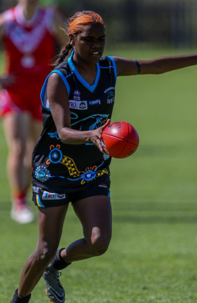 Alkamilya are the dominant favourites to take out the 2023 women's CAFL premiership. Picture: Charlie Lowson / AFLNT Media