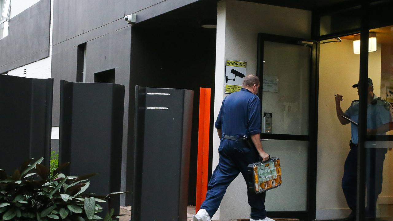 Officers at the scene of the tragedy. Picture: NCA Newswire / Gaye Gerard