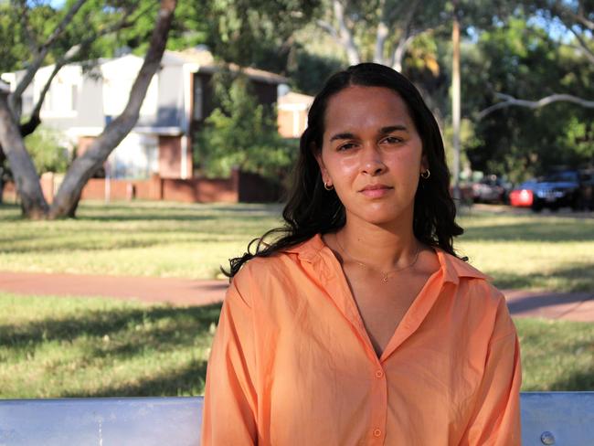 Kumanjayi Walker's cousin Samara Fernandez-Brown says NT Police’s calls for more police on the streets are ‘very concerning’. Picture: Jason Walls