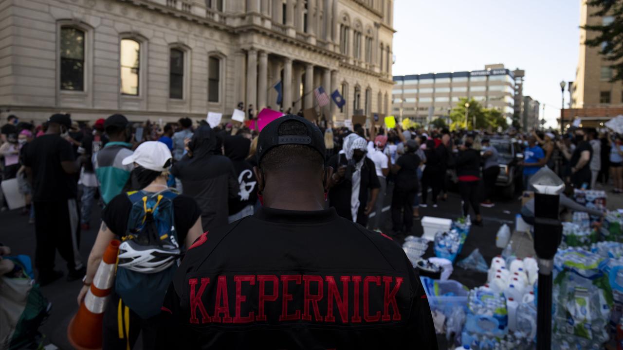 A protester in Louisville, Kentucky. Picture: Brett Carlsen/Getty Images/AFP