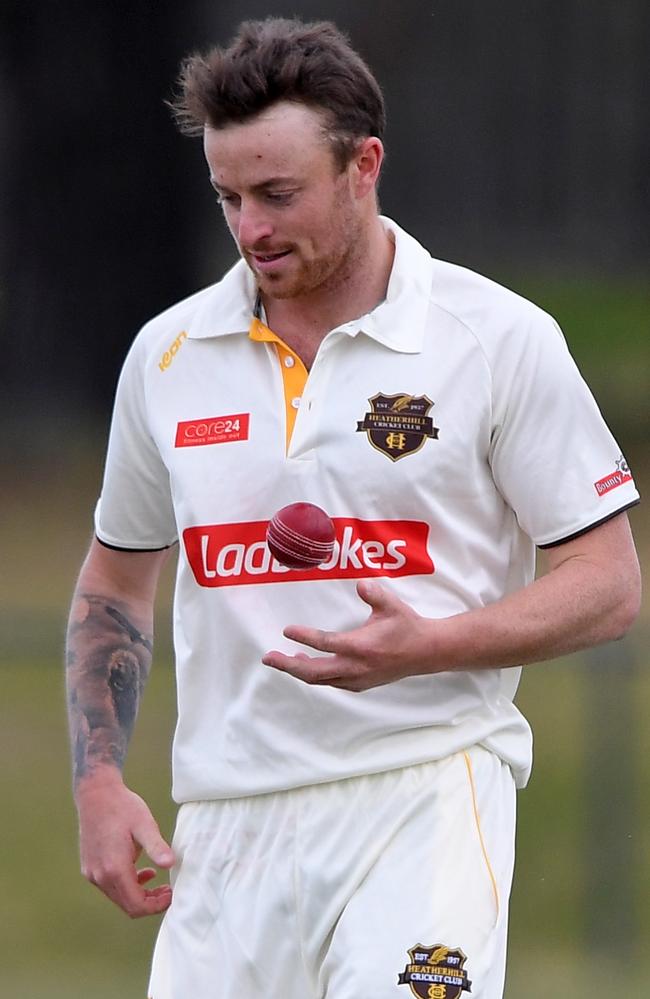 Jake Theobald had an outstanding match with 60 and four wickets. Picture: Andy Brownbill