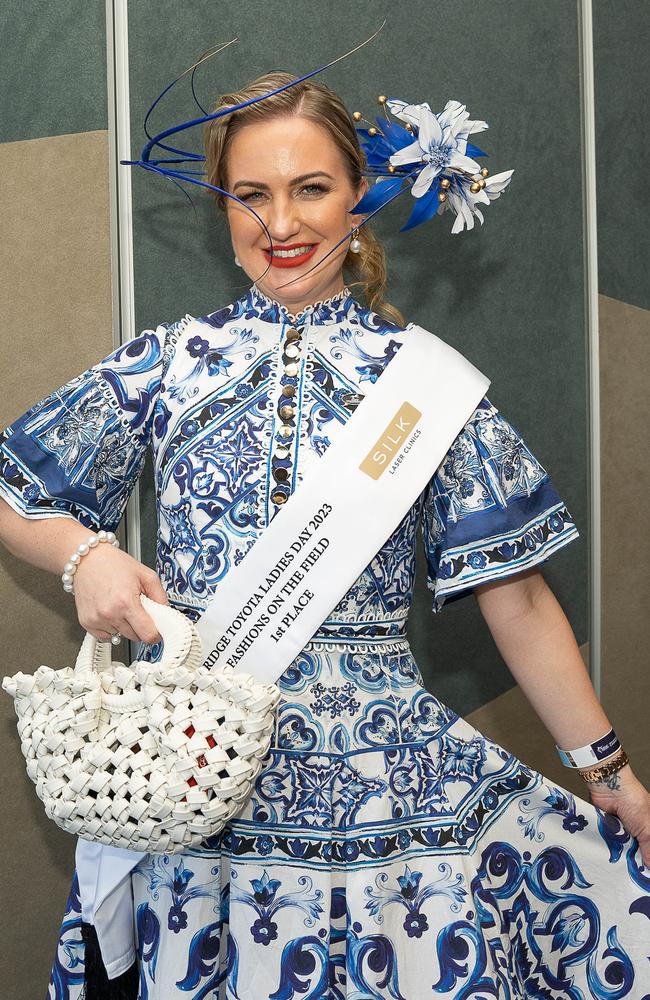 Stephanie Berlin at the 2023 Darwin Cup Carnival Ladies Day. Picture: Pema Tamang Pakhrin