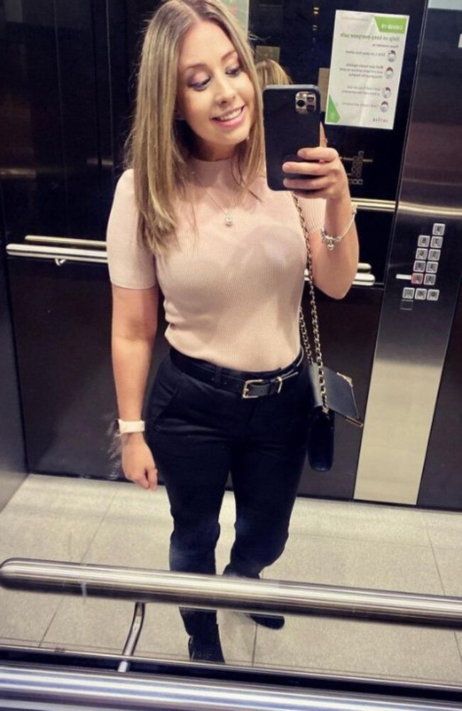 Renee Gosney started vomiting and getting stomach cramps. Picture: Instagram