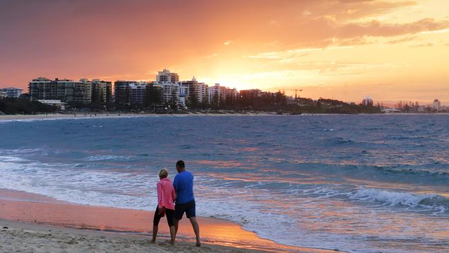 Weather conditions at Mooloolaba can make cruise arrivals dificult. Picture: Lachie Millard