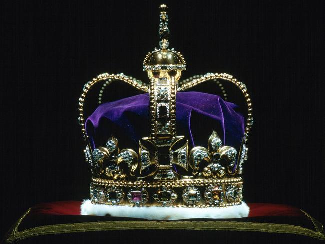 St Edward's Crown, The Coronation Crown Of England, which is made of solid gold.