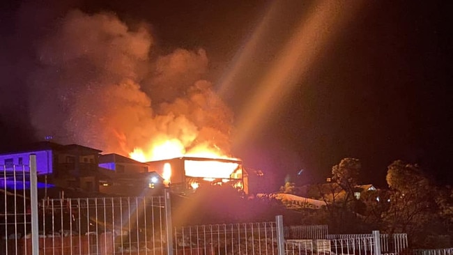 House fire at Normanville that completely destroyed property. Picture: Facebook/Country Fire Services. LauraMcKenzie