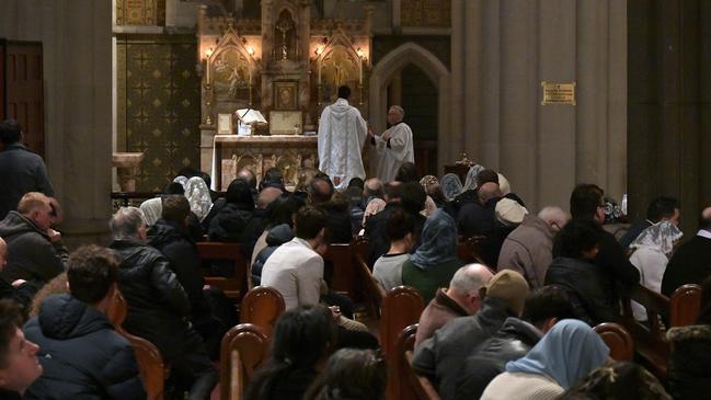 One of the last traditional masses at St Patrick's Cathedral. Picture: Supplied.