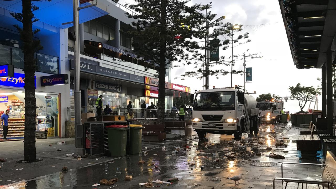 Gold Coast New Year's Day in Surfers Paradise. Picture: Emily Halloran