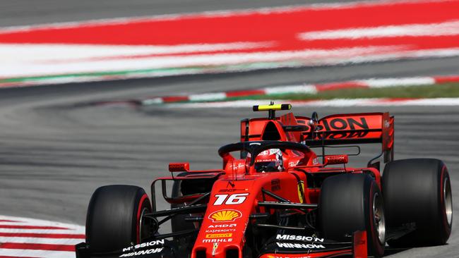 BARCELONA, SPAIN - MAY 12: Charles Leclerc of Monaco driving the (16) Scuderia Ferrari SF90 on track during the F1 Grand Prix of Spain at Circuit de Barcelona-Catalunya on May 12, 2019 in Barcelona, Spain. (Photo by Charles Coates/Getty Images)