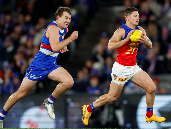 Veteran Dayne Zorko has relished a move to halfback. Picture: Dylan Burns/AFL Photos via Getty Images