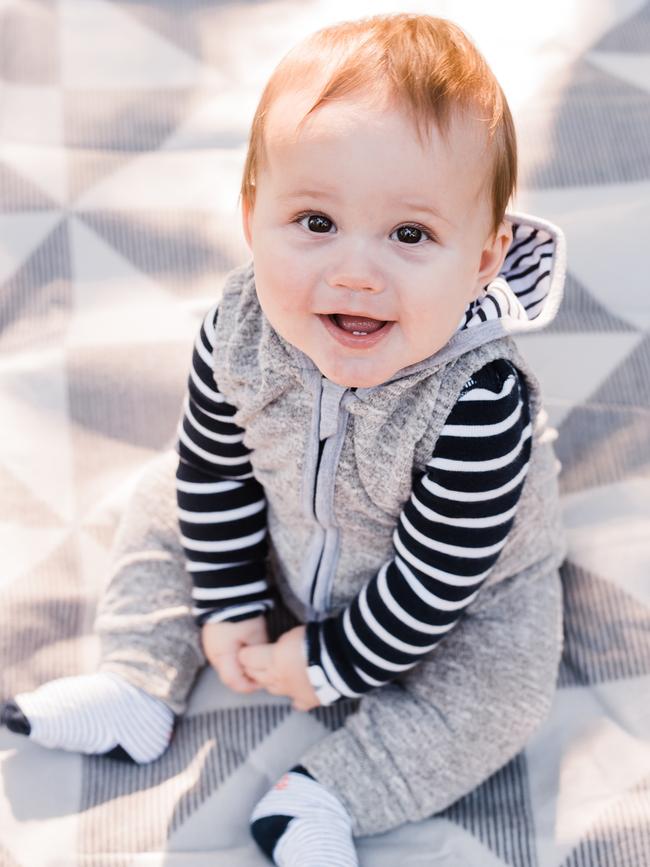 This is my adorable son Tristan Aubrey Conn, born 12th September 2018. His personality and happy nature make him the cutest bub. He loves to talk, play with his toys and to be outdoors exploring. He also loves to play with his two pet cats and is not shy when posing in front of a camera. Picture: Kate Freestone Photography