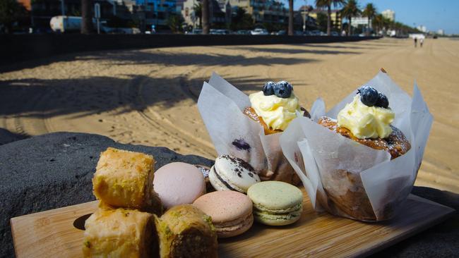 A selection of small deserts from Nshry in Albert Park.