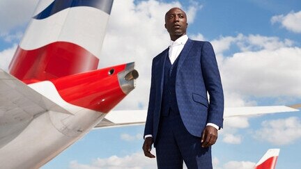 One of Ozwald Boateng’s new uniforms for British Airways. Picture: Neale Haynes.