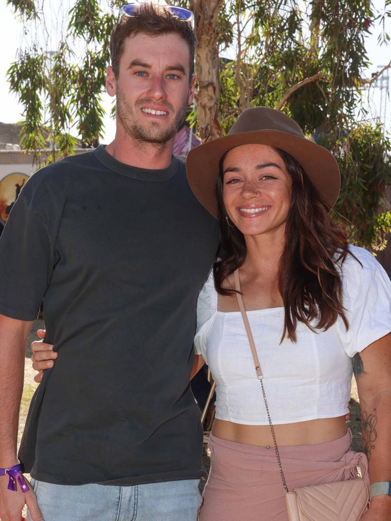 Nick Beard and Karyn Robertson at Mount Isa Mines Rodeo. Picture: Peter Wallis