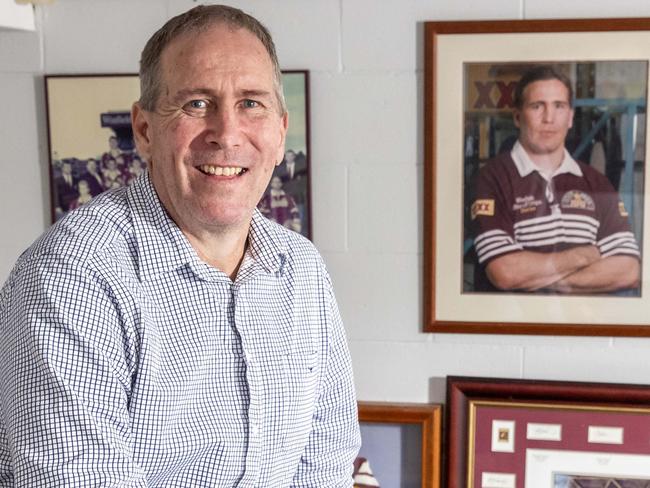 Former Queensland State of Origin player, Gavin Allen, at his Brisbane home, Friday, July 8, 2022 - Picture: Richard Walker