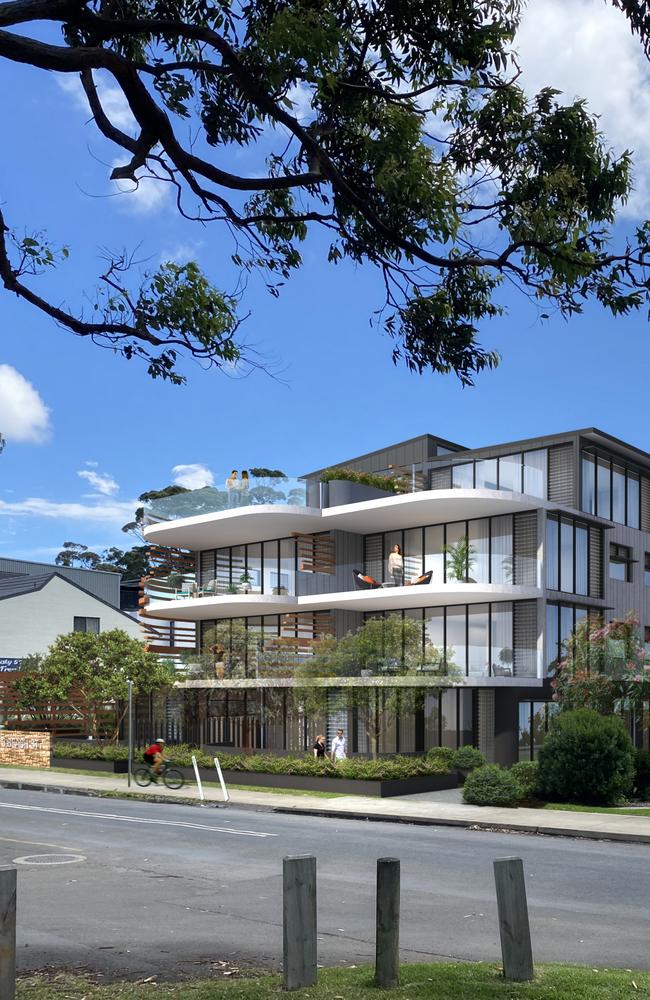 A new multistorey apartment building planned for Beach St, Huskisson will feature 10 three-bedroom apartments, four two-bedroom apartments, and car parking for 28 vehicles.